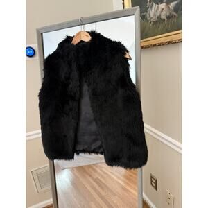 Clllection XIIX Faux Fur Open Front Vest Size Medium